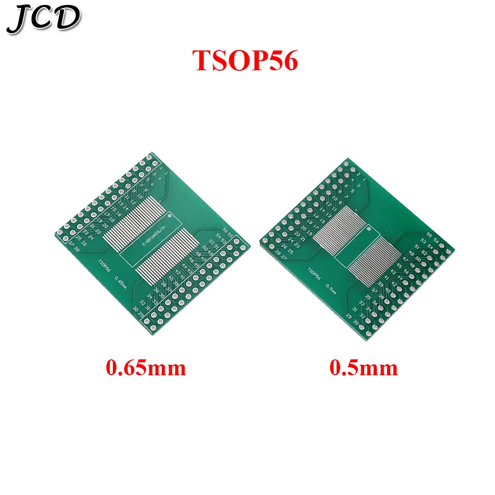 

JCD TSOP56 TSOP48 to DIP56 Adapter PCB Board for AM29 series IC 0.5mm 0.65mm pitch transfer board