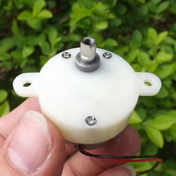 

Small Mini Dc Geared Motor DC 3-9V 21rpm Worm Brush Gear Motor Slow Low Speed