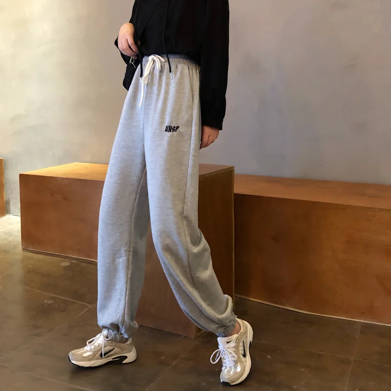 Осенние женские брюки японские кавайные Свободные повседневные Harajuku Ulzzang с