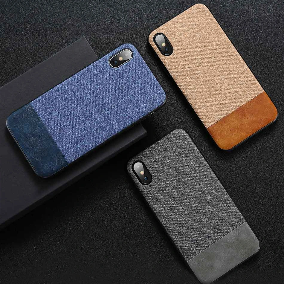 Textile Coth Leather Case For Xiaomi MI 9 SE 8/8X/8 Lite A2 6X Play A1 Fabric Back Cover Redmi Note 8 Pro 6 7 4X |