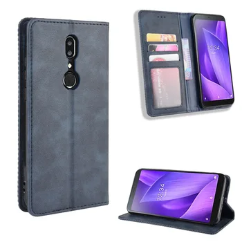 

For Sharp Aquos V SH-C02 Case Sharp V Wallet Flip Style Vintage Leather Phone Back Cover For Sharp Aquos V With Photo frame
