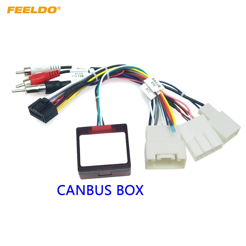 Автомобильный аудио DVD-плеер FEELDO 16PIN Android кабель питания адаптер Canbus коробка для