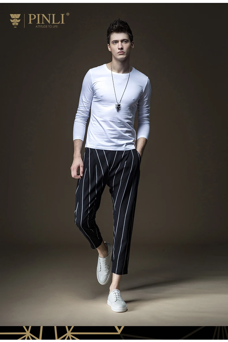 Palace New Men's Cultivate Morality Round Collar Pure Color Long Sleeve T-shirt Render Unlined Upper Garment B193111476