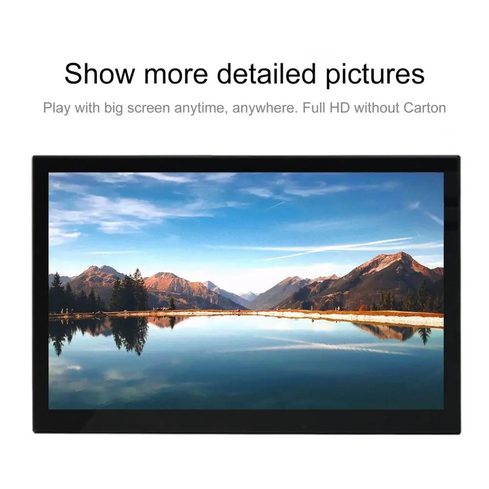 13,3 дюймов портативный монитор HDMI 1920x1080 HD ips дисплей компьютер светодиодный монитор с кожаный чехол для PS4 Pro/Xbox/телефона