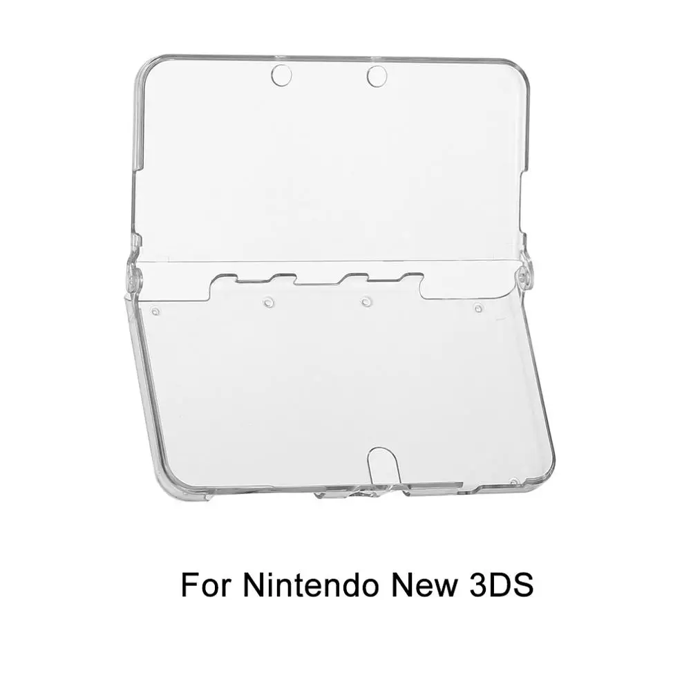 Легкая жесткая пластиковая прозрачная кристальная жесткая Защитная крышка чехол для nintendo New 3DS/3DS XL/2DS XL консоль и игры - Цвет: For New 3DS