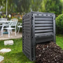 Contenitore per compostaggio 300L giardino cortile scatola per compostaggio foglie fertilizzante organico serbatoio di fermentazione cucina immondizia protezione ambientale