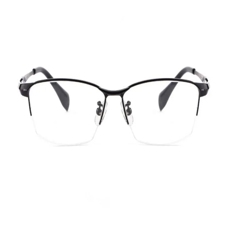 Business New Men Pure Titanium Half Rim Progressive Multi-focal Lens Eyewear See Near Far Brand Design Reading Eyeglasses Men