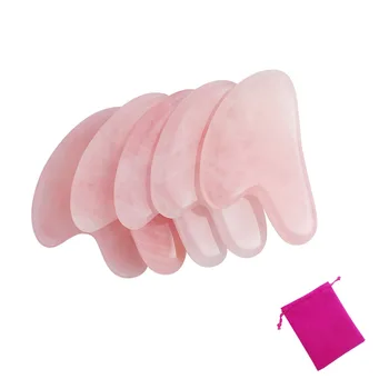 

SALORIE Jade Gouache Scraper Gouache for Face Acupuncture Massager for Face Neck Foot Massage Relaxation Health Care 1/2/5 PCS