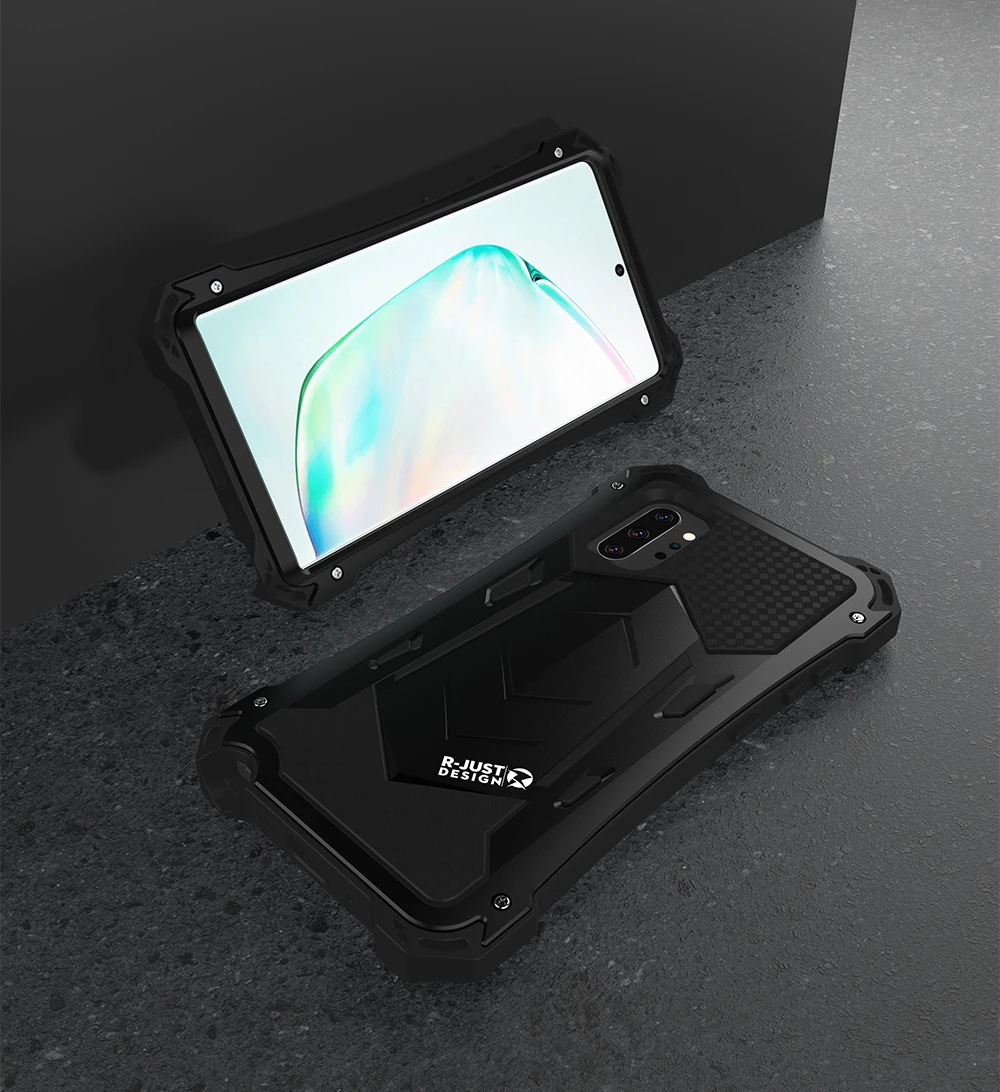 samsung note10plus анти-осень водонепроницаемый чехол для телефона N10 простой металлический силиконовый чехол для телефона Galaxy note10