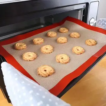 

Non-Stick Silicone Baking Mat Pad Sheet Baking pastry tools Rolling Dough Mat Large Size for Cake Cookie Macaron 100 pcs 60x40