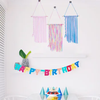 

New Style Creative Hand-woven Tapestry Simple Wind Colorful Polyester Fabrics Article Tapestry Home Decoration Wedding Gift