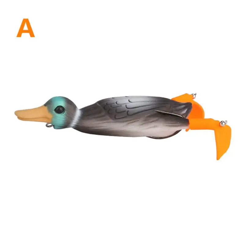 A Soft Lure Fishing Duck Frog Bait Topwater Simulation Floating Artificial Bait - Цвет: A