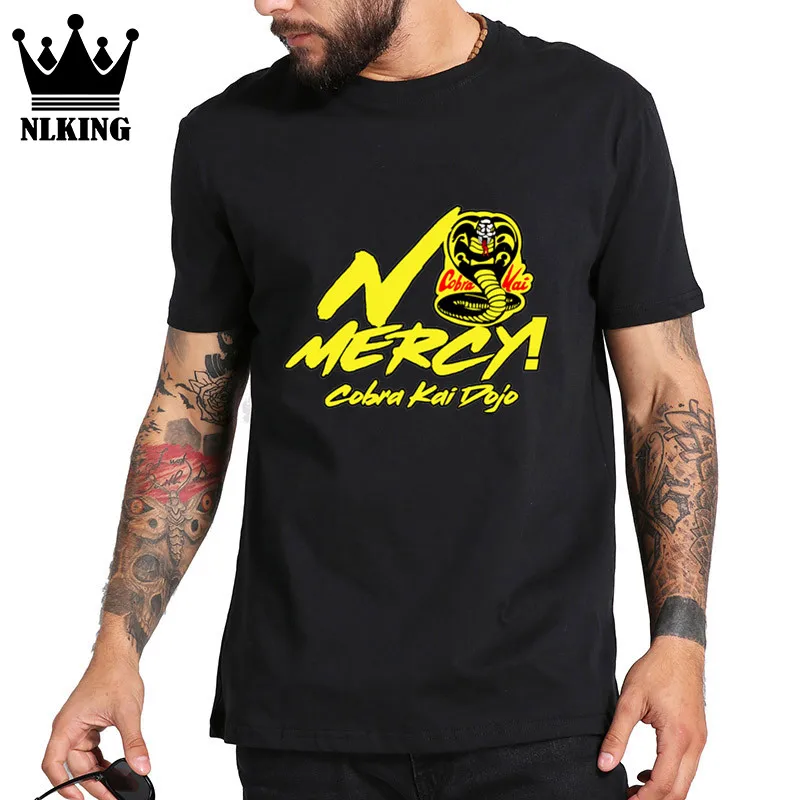 Cobra Kai Dojo Strike футболка для мужчин жесткий No Mercy judo короткий рукав 100% хлопок топы