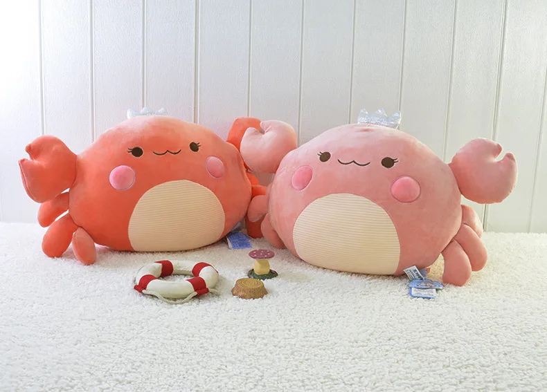52 см милый мультфильм краб Подушка Мягкая набивная кукла животное плюшевые игрушки, чтобы отправить подруге ребенка подарок на день рождения WJ213