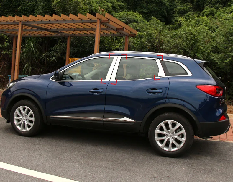 Нержавеющая сталь окна автомобиля планки для renault kadjar