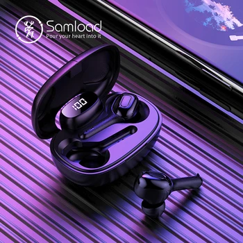 

Samload Bluetooth 5.0 Headphones Earphones Wireless Stereo Earbuds with LED Power Display Charging Box for iPhone Samsung Sony