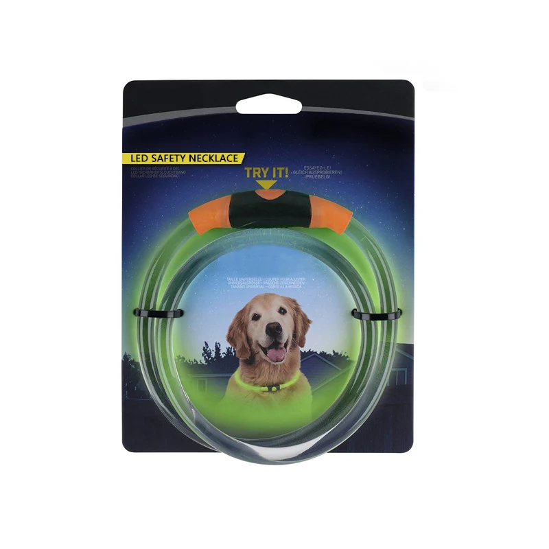 Светодиодный ошейник для собак, ошейник для собак, LED снабжение, товары для домашних животных - Цвет: JL1043O