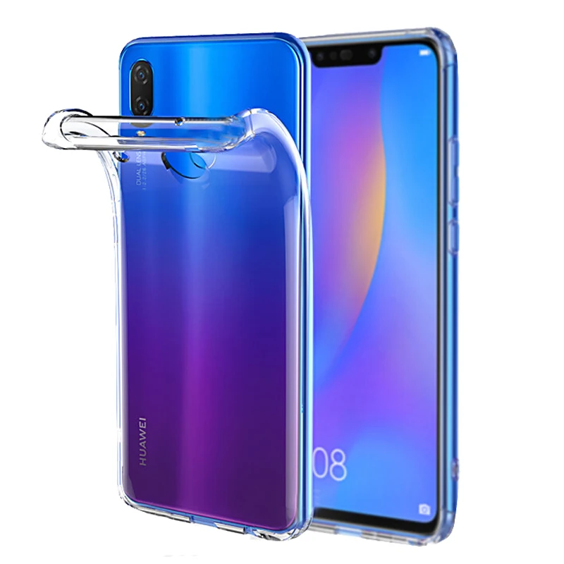 Мягкий чехол для Huawei Nova 3 3i 3s ультратонкий прозрачный силиконовый из ТПУ 2 Lite 2s 2i