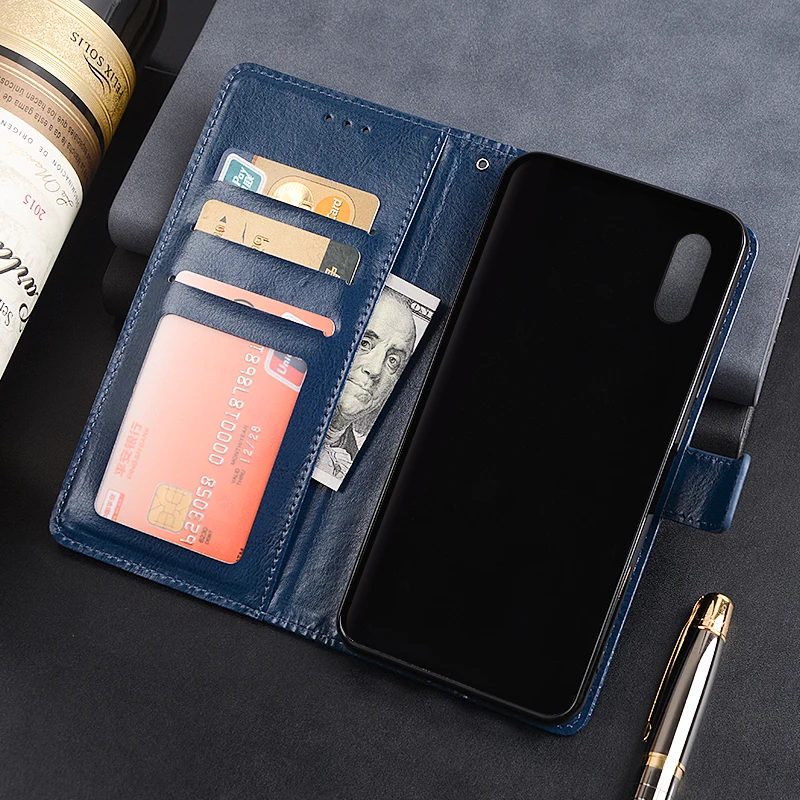 xiaomi leather case card Flip Wallet Case For Xiaomi Redmi 9A 8A 7A 6A 5A 4A 4X 5 Plus Note 9S 8 7 6 5 4 Pro Max Leather Case Phone Protective Cover xiaomi leather case