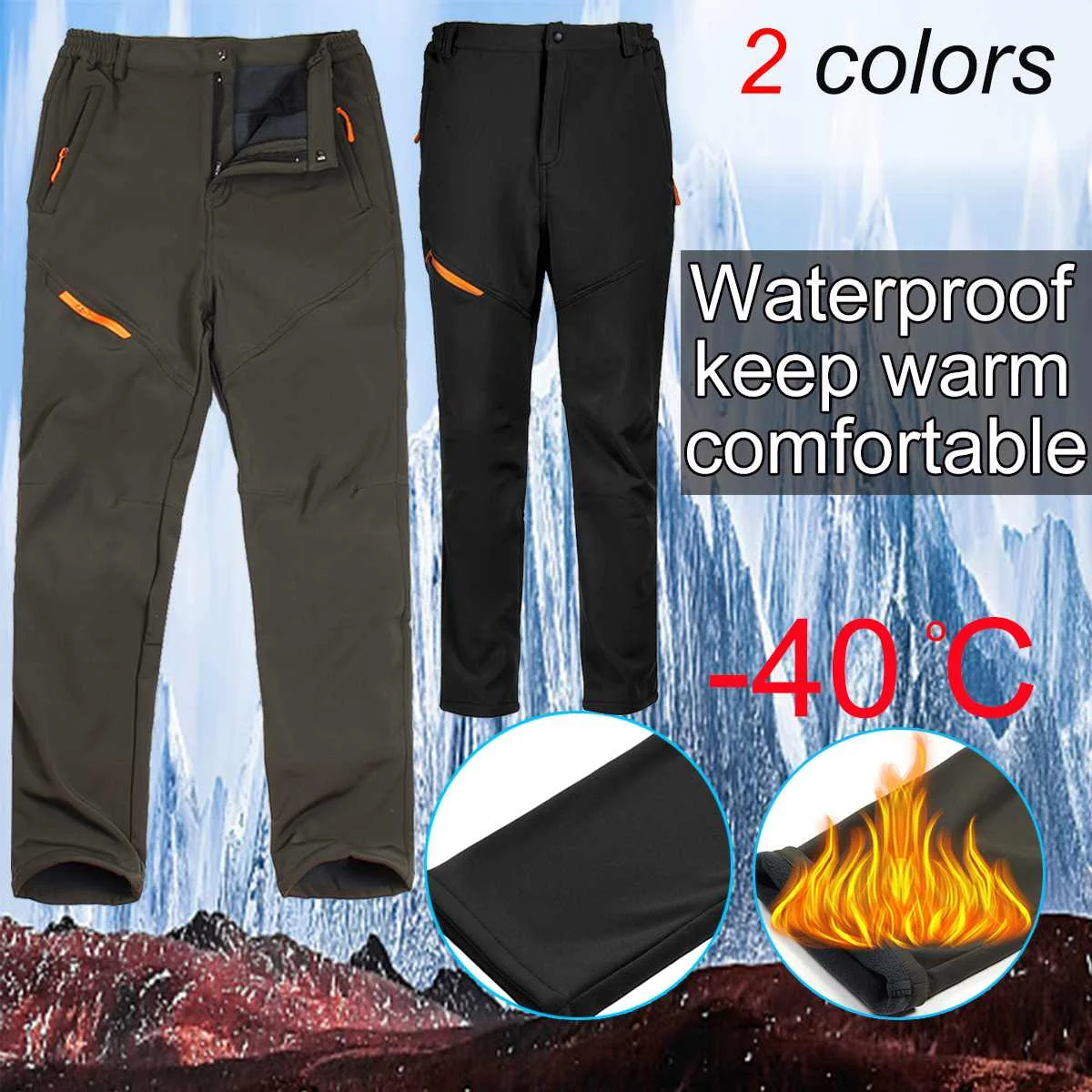 Мужские плюс бархатные толстые осенние и зимние мягкие Панталоны брюки наружные-40 градусов снежные лыжные брюки сноуборд для мужчин/женщин