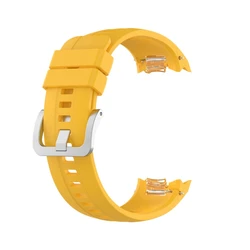 Enhanced Silicone Sport Watch Band - Premium Replacement Strap (Yellow)