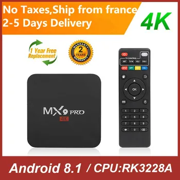 

MX9pro Android 8.1 Smart TV Box 1GB 8GB RK3228A Cortex A53 2.4G Wifi 100M LAN MX9 Pro 4K 3D Media Player Android Set Top BOX