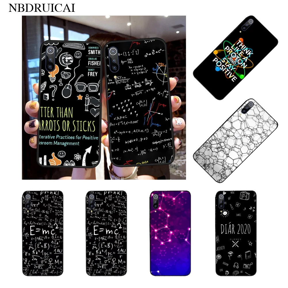 NBDRUICAI символ ранней физики формула DIY окрашенная блестящая фотография для vivo v11 Pro