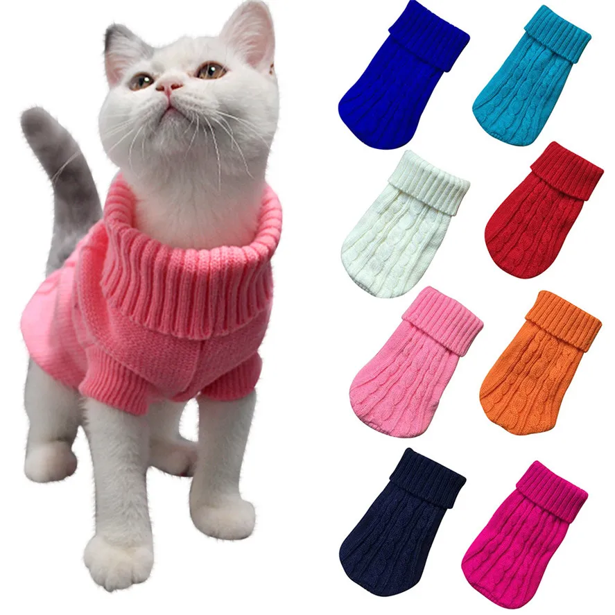 New Winter Cat Dog Sweater Clothes 1pc Fashion Puppy Pet Jacket Coat For Small Dogs 1001#30 |