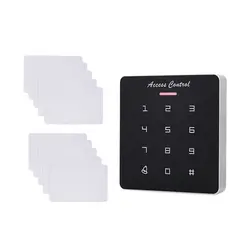 DC12V электронная клавиатура контроля доступа RFID считыватель карт контроль доступа Лер с дверной звонок подсветка для дверной системы
