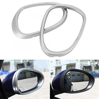 

For Alfa Romeo Giulia 2017 -2020 Car Accessories ABS Silver Chrome 2pcs Car Styling Side Rearview Mirror Frame Cover Trim Fit
