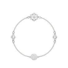 Высокое качество SWA Снежинка невидимая Магнитная застежка Простой лес подруги персонализированный подарок на день рождения браслет