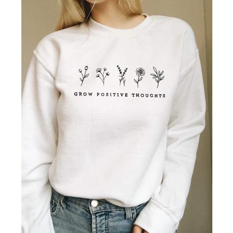 women's slogan sweatshirt