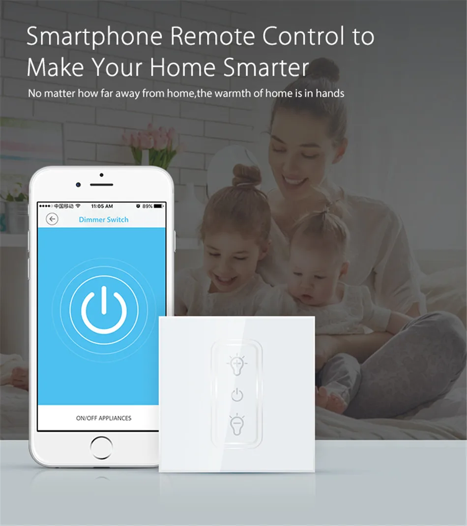 Tuya Smart Life wifi диммер приложение Tuyasmart дистанционное управление 85-230 В 200 Вт Светодиодный светильник совместимый с Amazon Alexa Google Home IFTTT