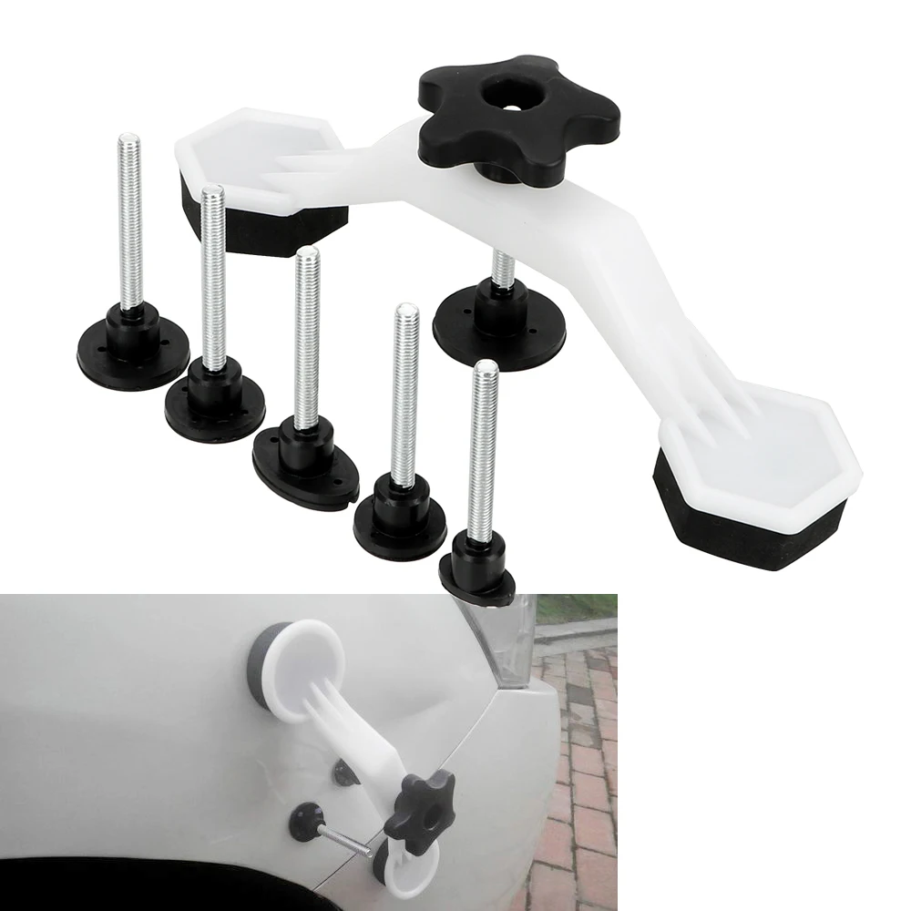 LEEPEE Universal Paintless Car Dent Removal Pulling Bridge Puller Body Damage Fix Tool Glue Tabs Hand Repair Tools Kit |