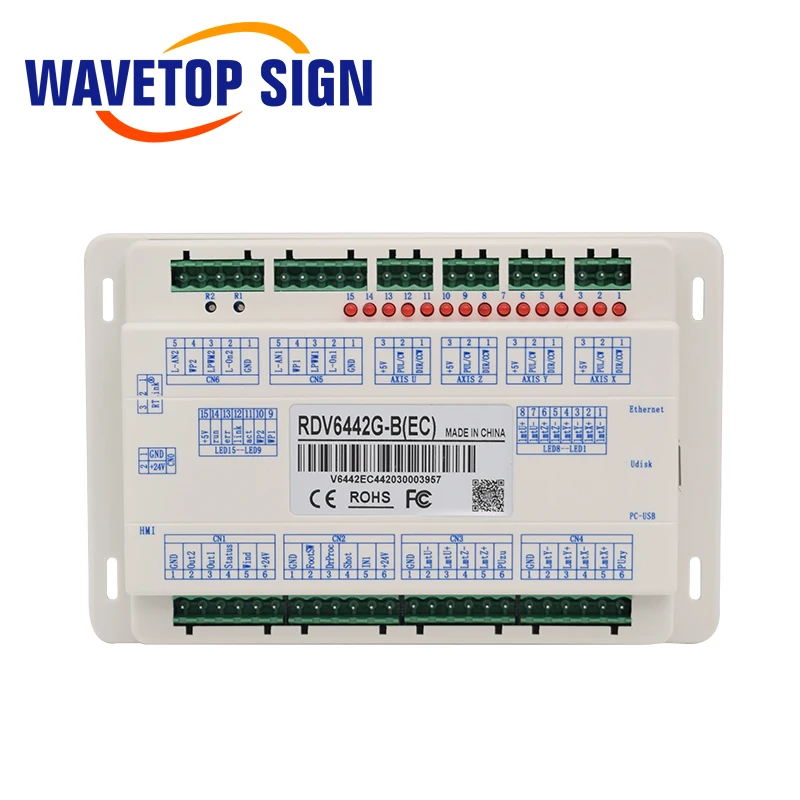 WaveTopSign Ruida RDV6442G CCD визуальный Co2 лазерный контроллер системы использовать для лазерная резка, гравировальный станок