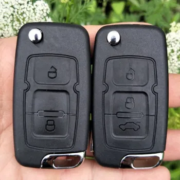 

DAKATU 2/3 BUTTON FLIP FOLDING REMOTE KEY SHELL CASE FOR Geely Emgrand EC7 GX7 EC715-RV Replacement Remote car key shell