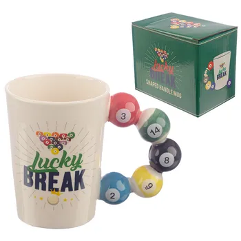 

Creative Billiards Coffee Cup Cappuccino Latte Art Coffee Mug Milk Fruit Juice Cold Drink Cup Office Afternoon Tea Black Tea Cup