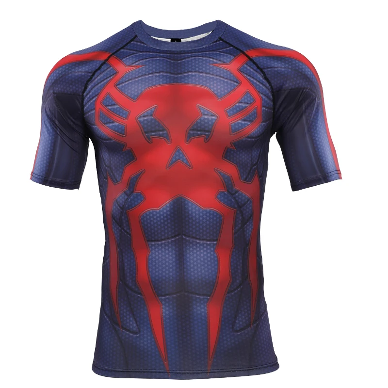 Spider-Man New Fashion 3D Compression Shirt Printed T shirts Men Compression Shirt Cosplay Quick-drying clothes For Gyms - Цвет: Spider Man
