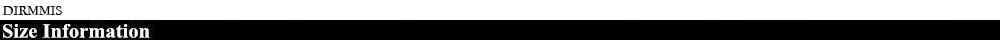 Size information 1000