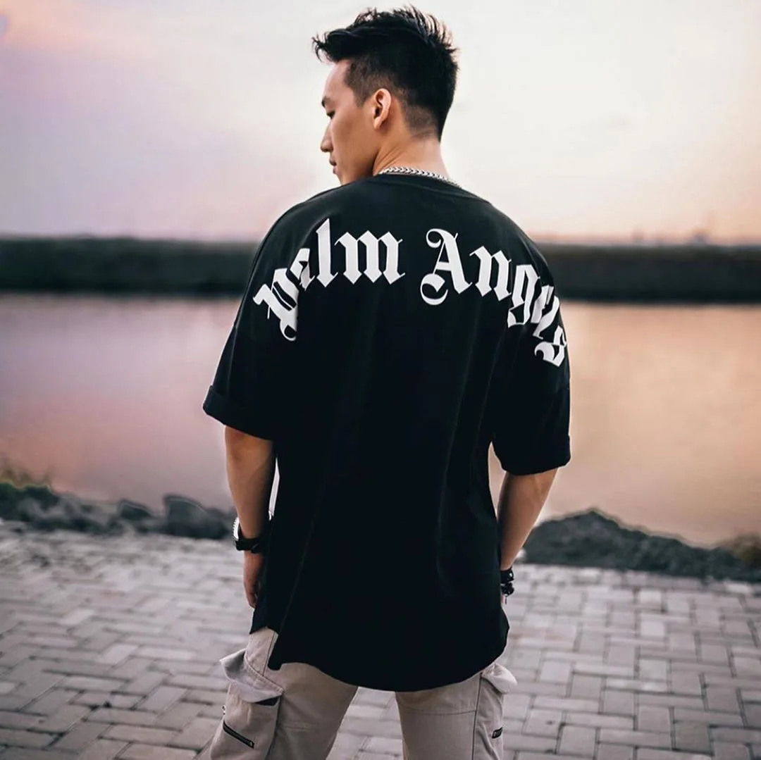 Palm Angels Short-sleeved Sanskrit 