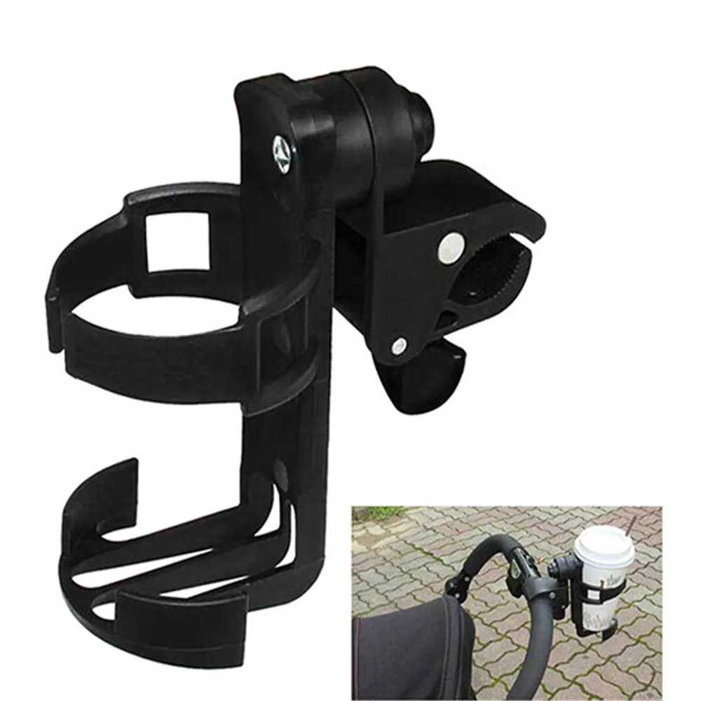 

Baby Stroller Cup Holder Bottle cage Holder Rack Universal 360 Rotatable Holder Pram Stroller Carrying Case Milk Bottles Cart