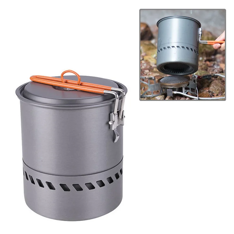 

Bulin 1.5L Portable Outdoor Fast-Heating Pot Utensil Camping Traveling Portable Cooking Pot Lightweight 3800W tableware ìº í•‘