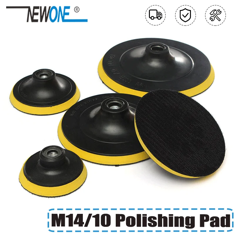 M14 M10 Polishing Pad Buffing Plate Disc Adhesive Backed Hooks 75mm~180mm For Car | Инструменты