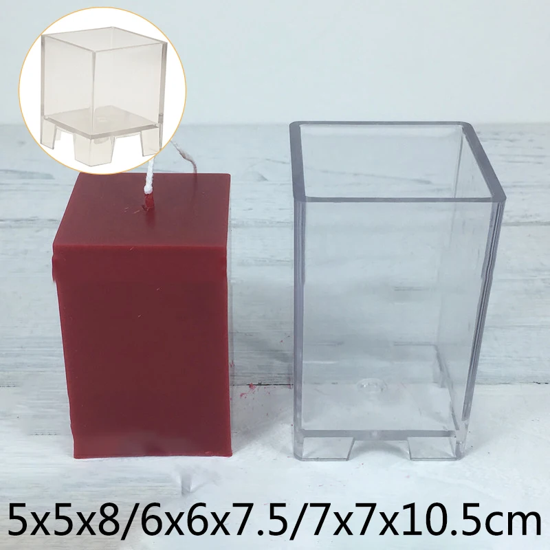 1 шт. квадратный куб свеча ручной работы ремесло инструмент плесень Кекс желе DIY Плесень поставки