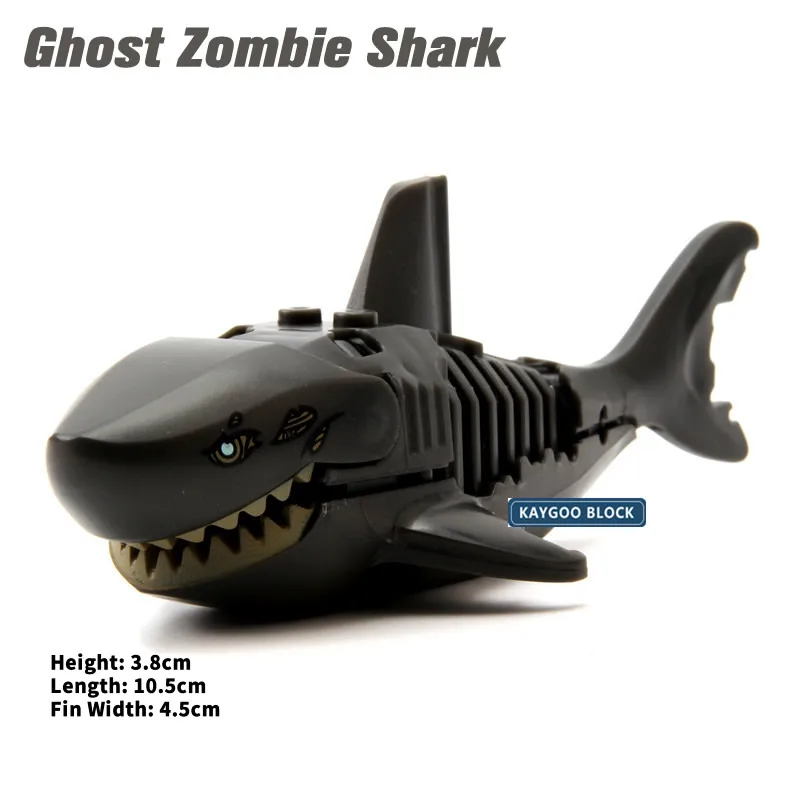 Строительные блоки Kaygoo Ghost Zombie Shark Пираты Карибского моря детские игрушки PG1008