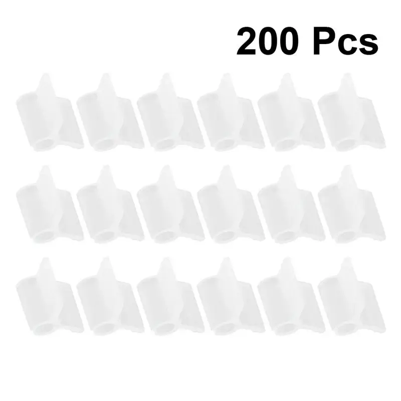 200pcs 3mm Caliber Plant Grafting Clips Vegetables Tomato Vine Stalks Grow Support Fixing Clips