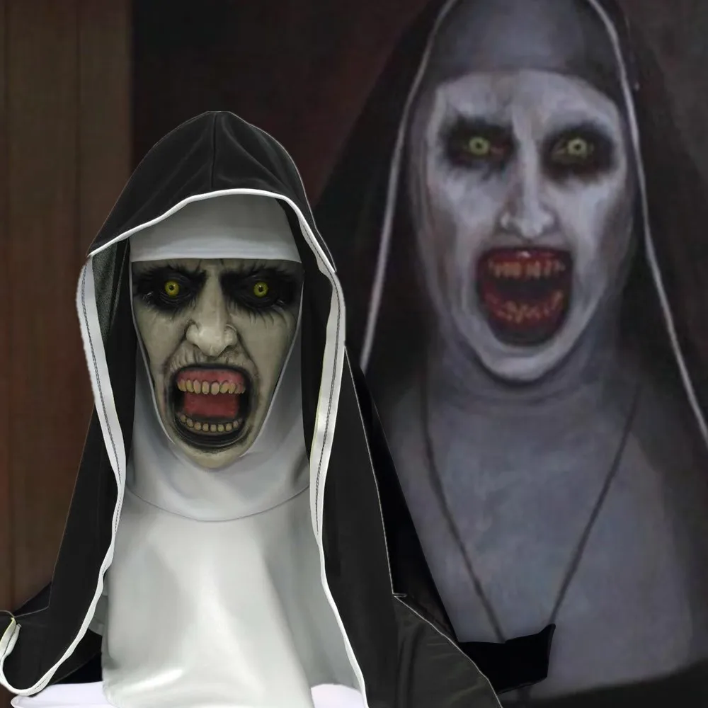 

The Nun Horror Mask Halloween Scary Masks Party Cosplay Clown Masque Masquerade Mascara Ghost Terror Maske Latex Helmet Funny