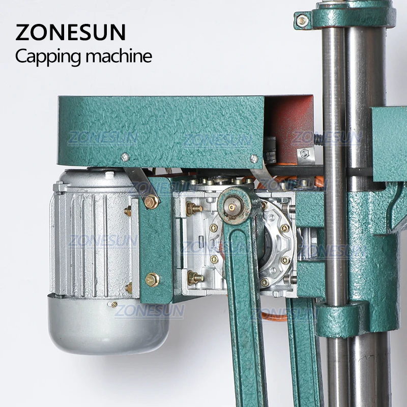 ZONESUN ROPP крышка гофрировочная машина соевый соус вино бутылка для газированной воды Pilfer Proof cap ping машина пищевая упаковочная машина
