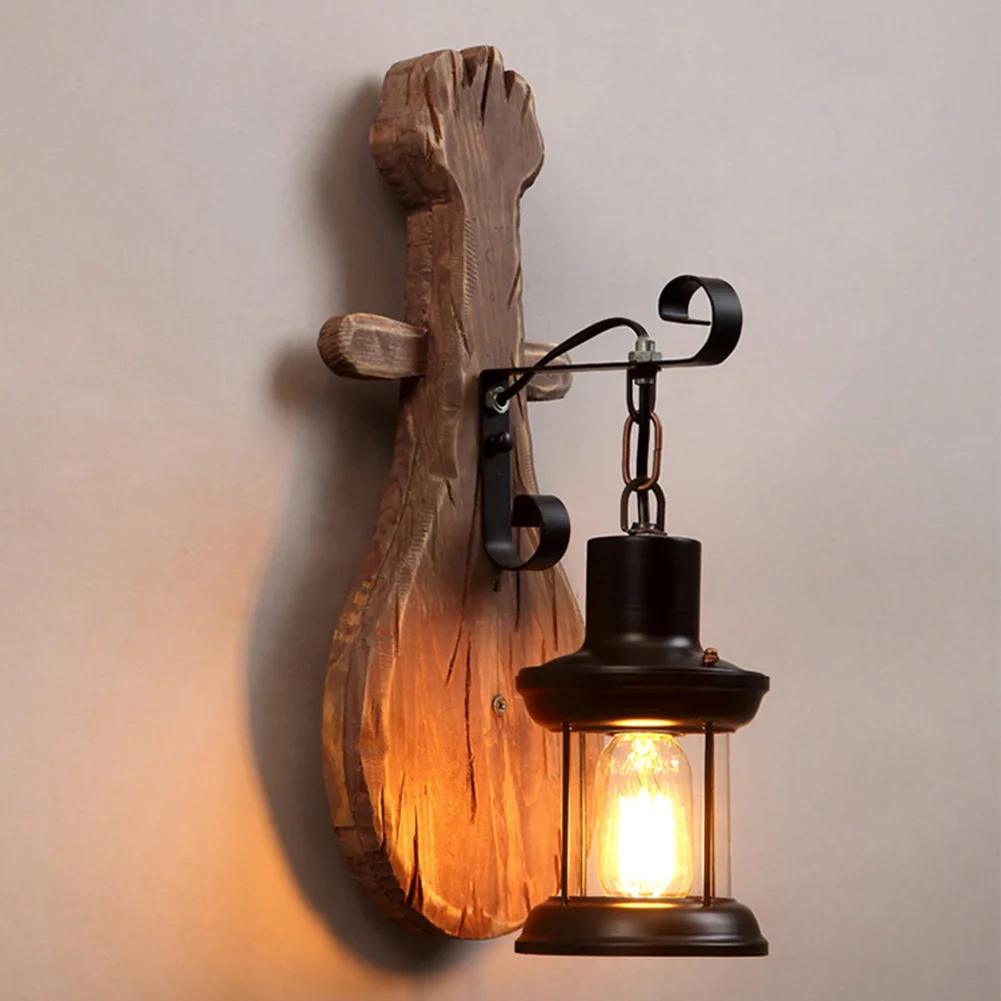 

Interior Lighting Restaurant Cafe Living Room Bedroom Study Retro Decorative Lamp Warm Cast Iron Wall Lamp LED Lighting