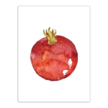 

Prints Pictures Home Wall Art Nordic Style Pomegranate Fruit Modular Poster Simple Painting For Living Room Decoration